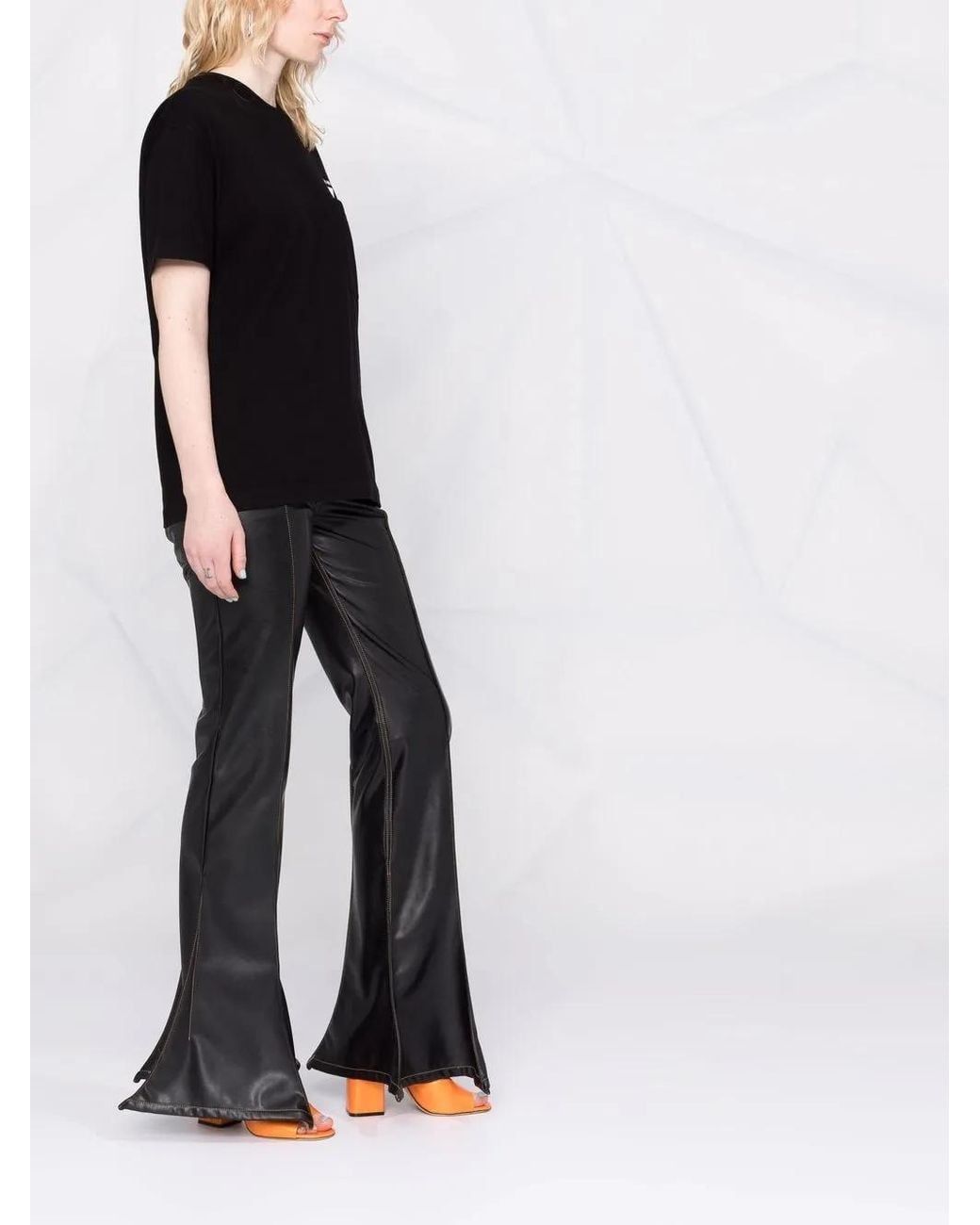 Off-White c/o Virgil Abloh Black 'Jersey' Print Short-Sleeve T-Shirt