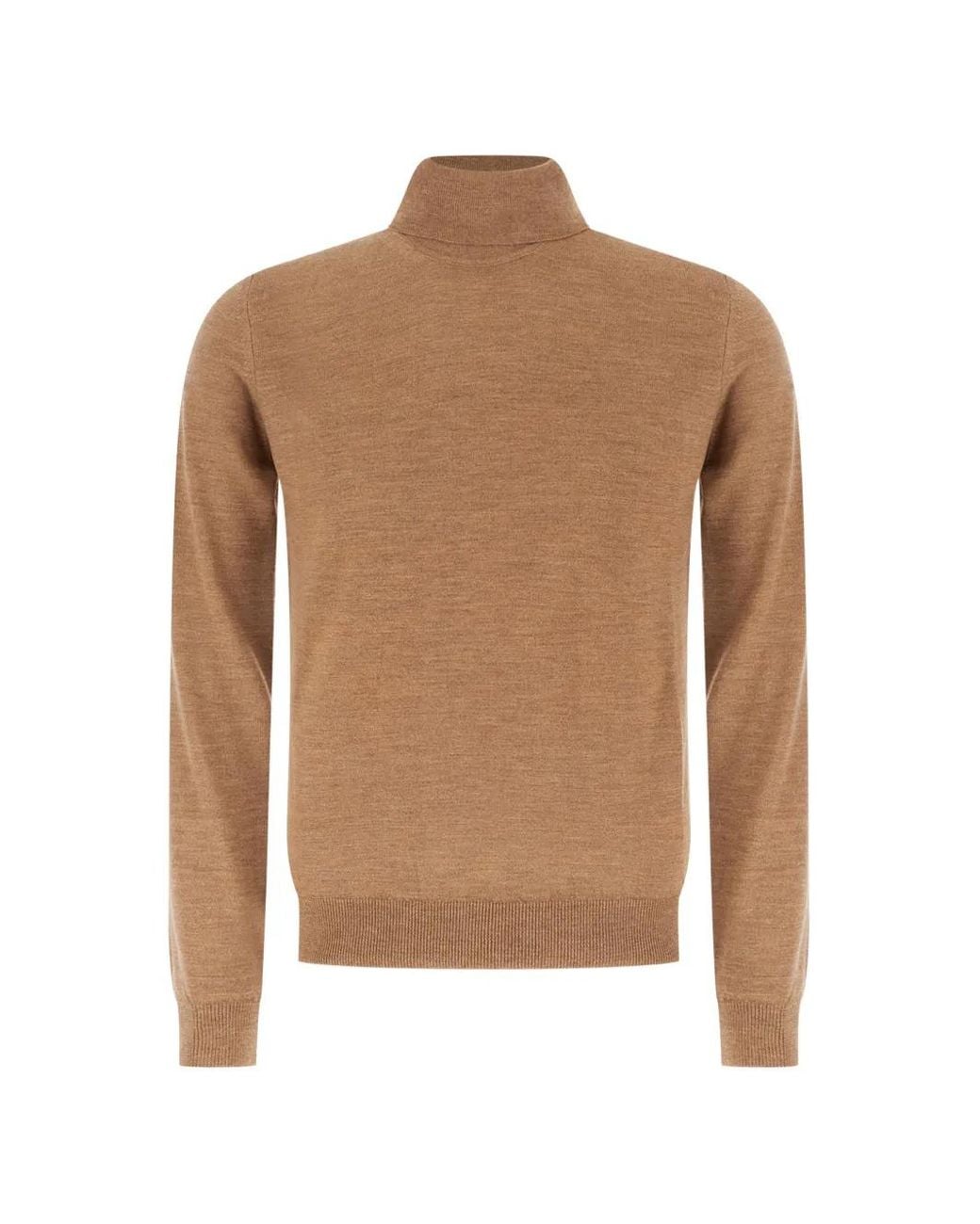 Pull En Mérinos À Col Roulé Alpha Studio pour homme en coloris Brown
