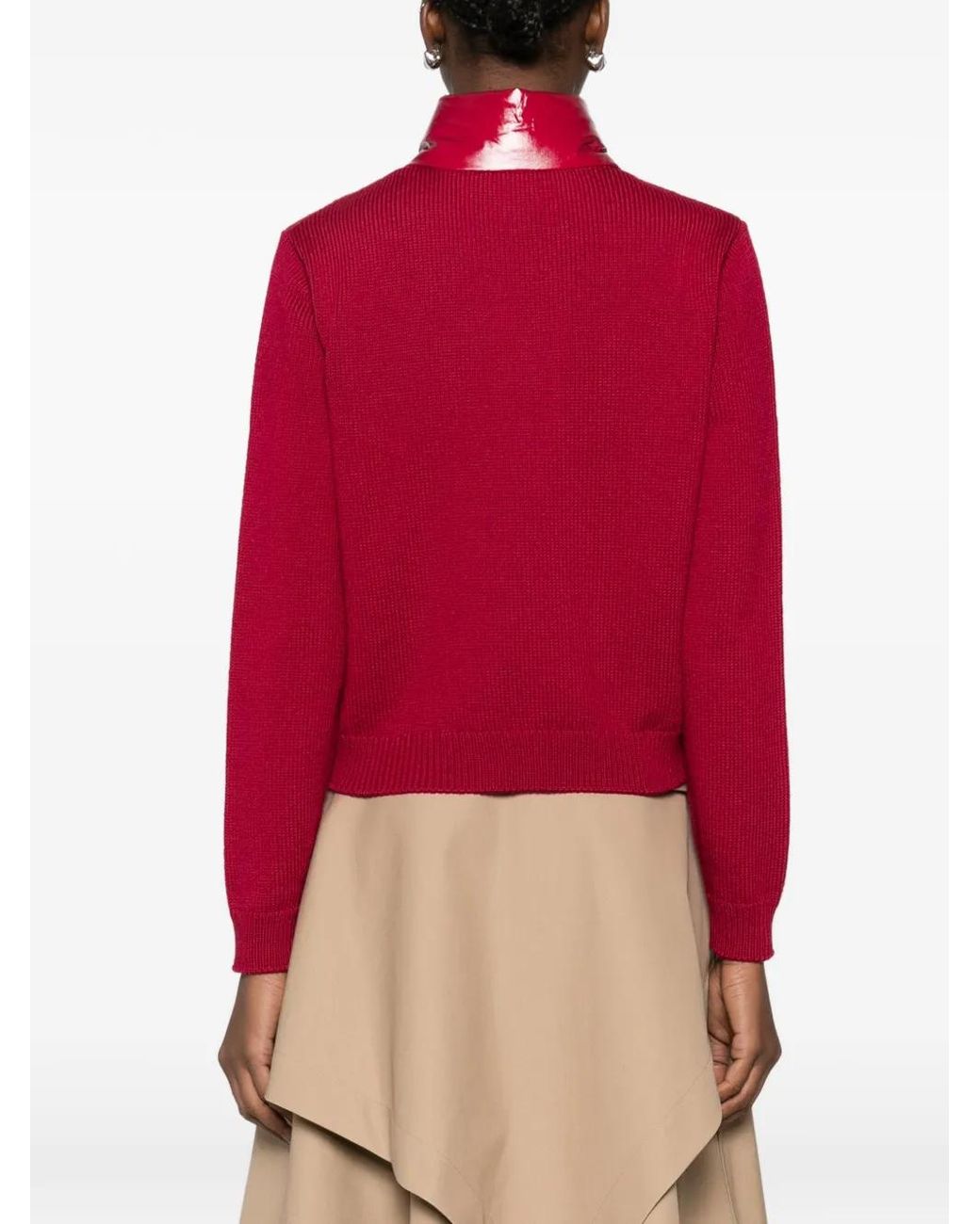 Moncler Red Pocket-Zip Jacket