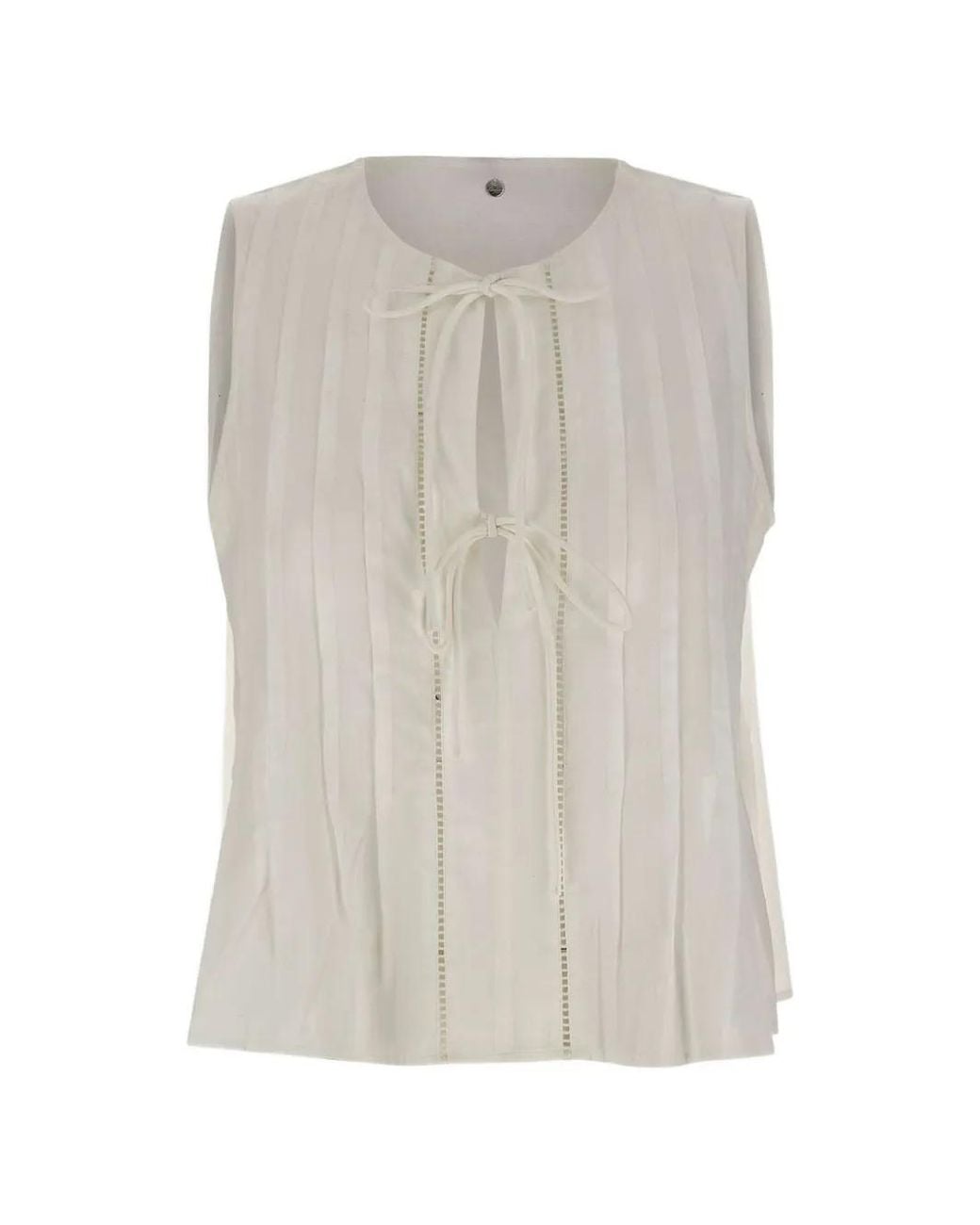 Boss White Ilenna Blouse
