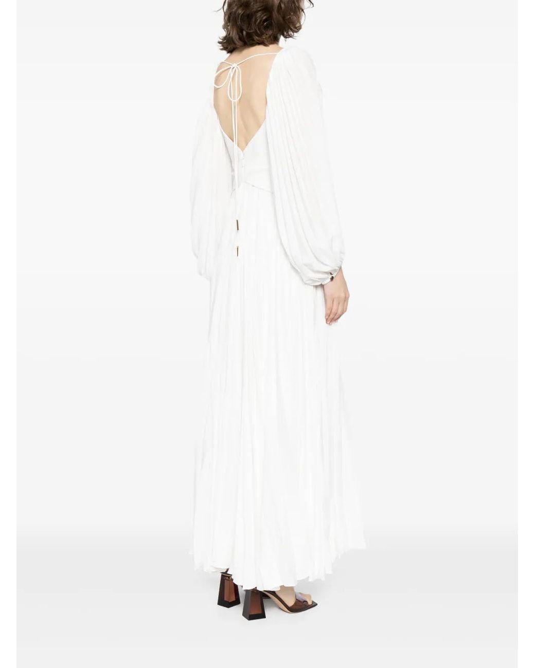 frill long sleeve dress Ulla Johnson Calliope Tiered Ruffle Long Dress