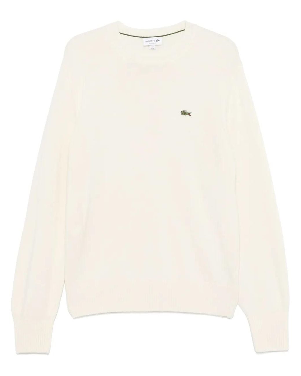Lacoste Natural Wool Crew-Neck Sweater for men