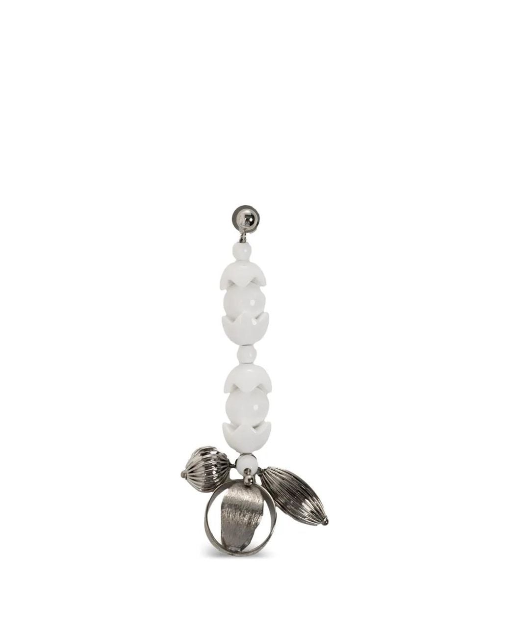 Orecchini Pendenti Con Perline di Marni in White