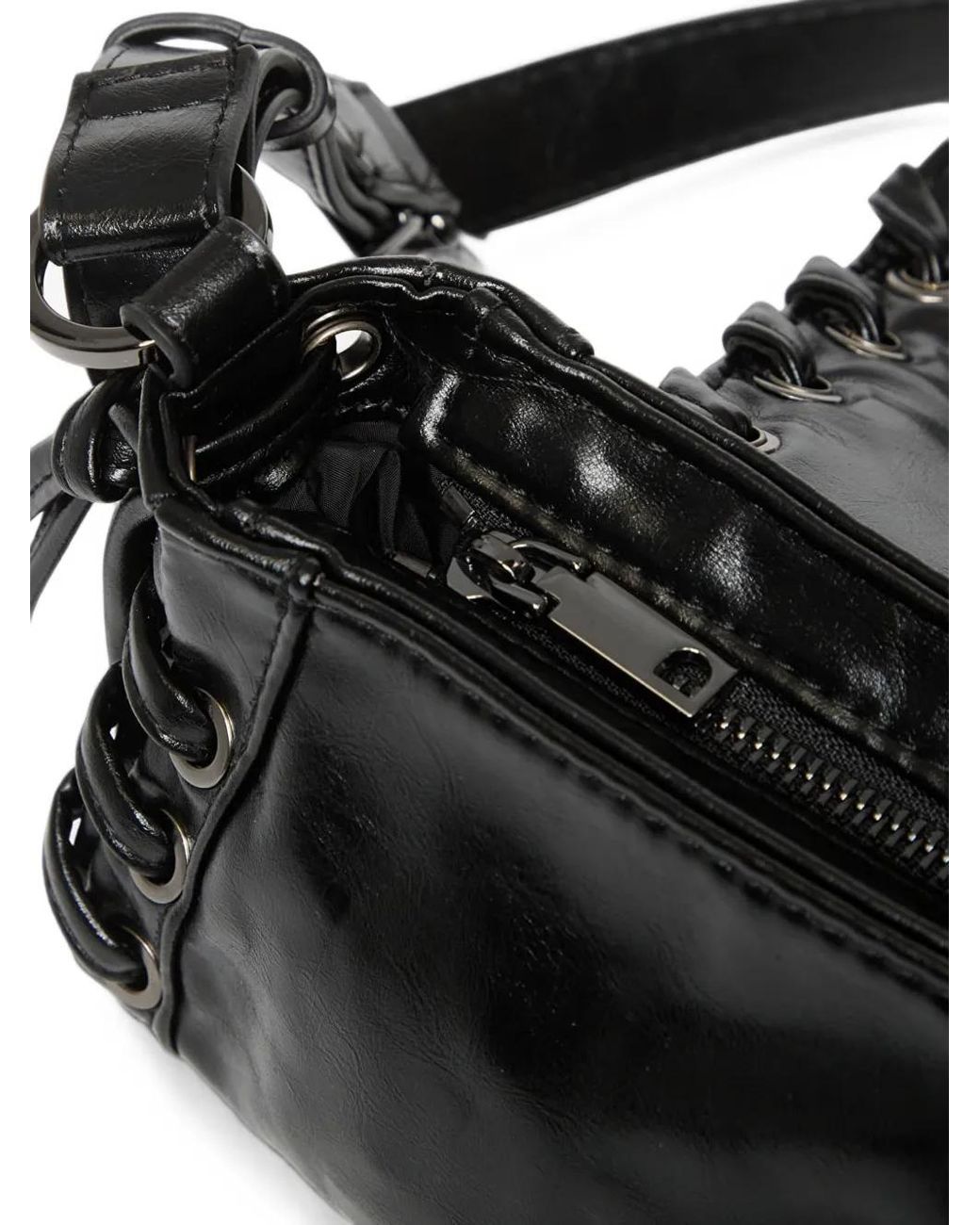 Borsa A Spalla Gravity Con Lacci E Ciondoli di Desigual in Black