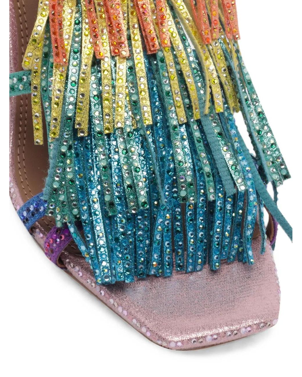 Kurt Geiger Pink Fringe Sandals 90
