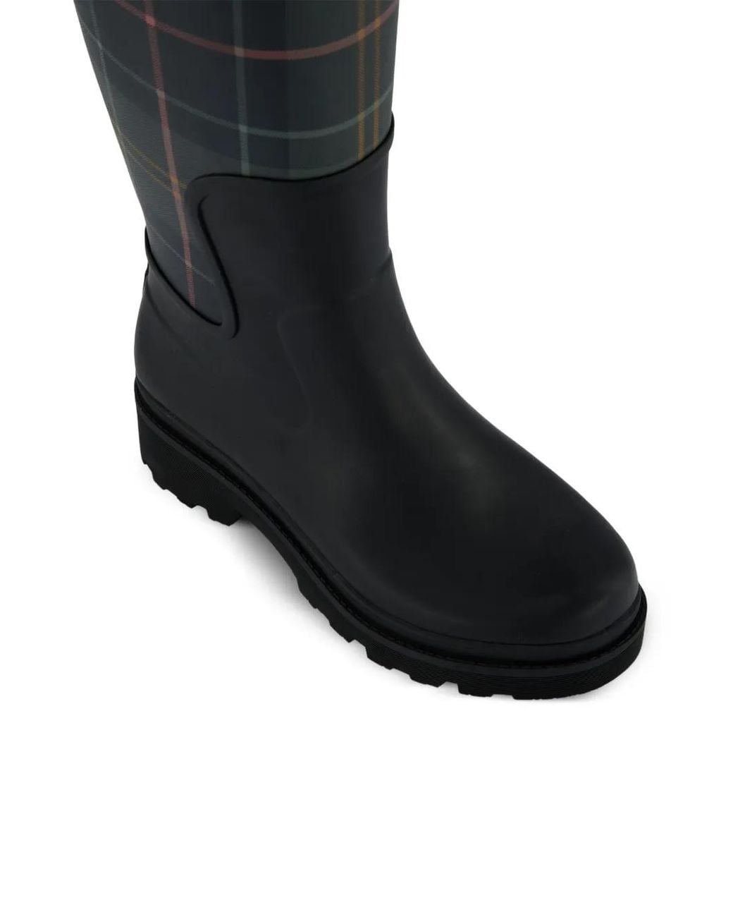 Barbour Black Dena Tartan Boots