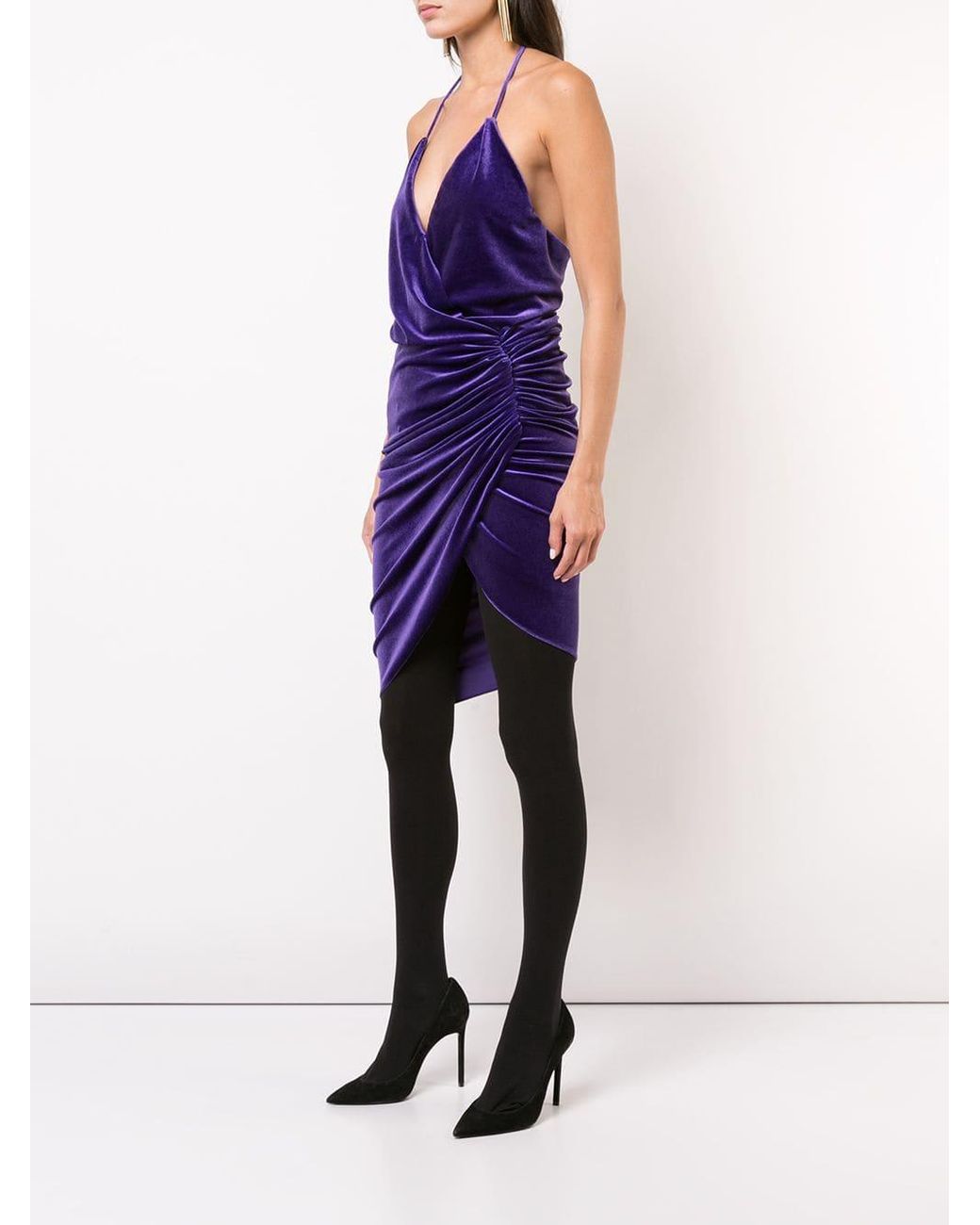 alexandre vauthier purple dress