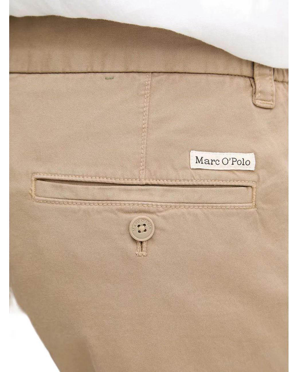 Marc O' Polo Natural Logo-Patch Chino Shorts for men