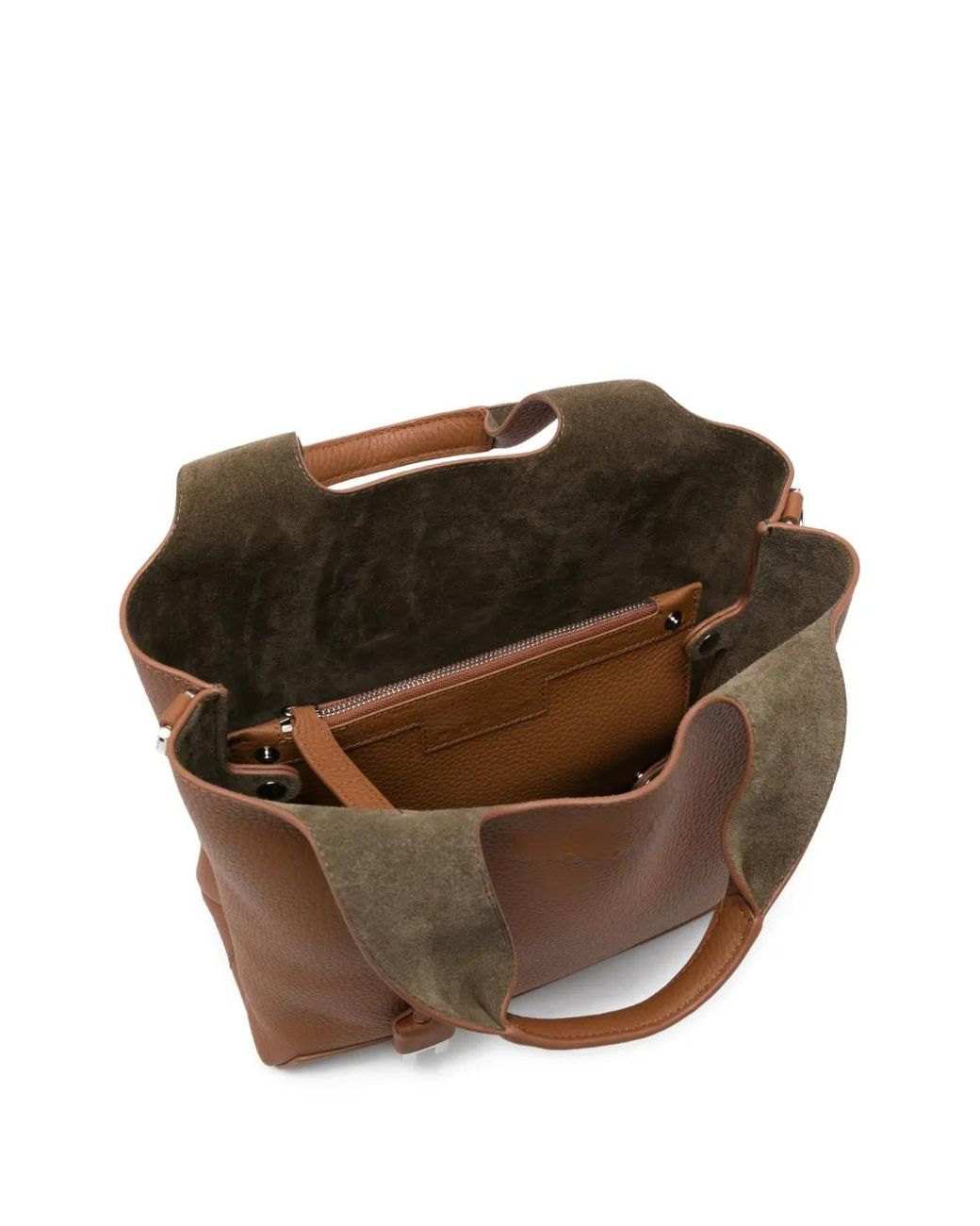 Hogan Brown Small Leather Tote