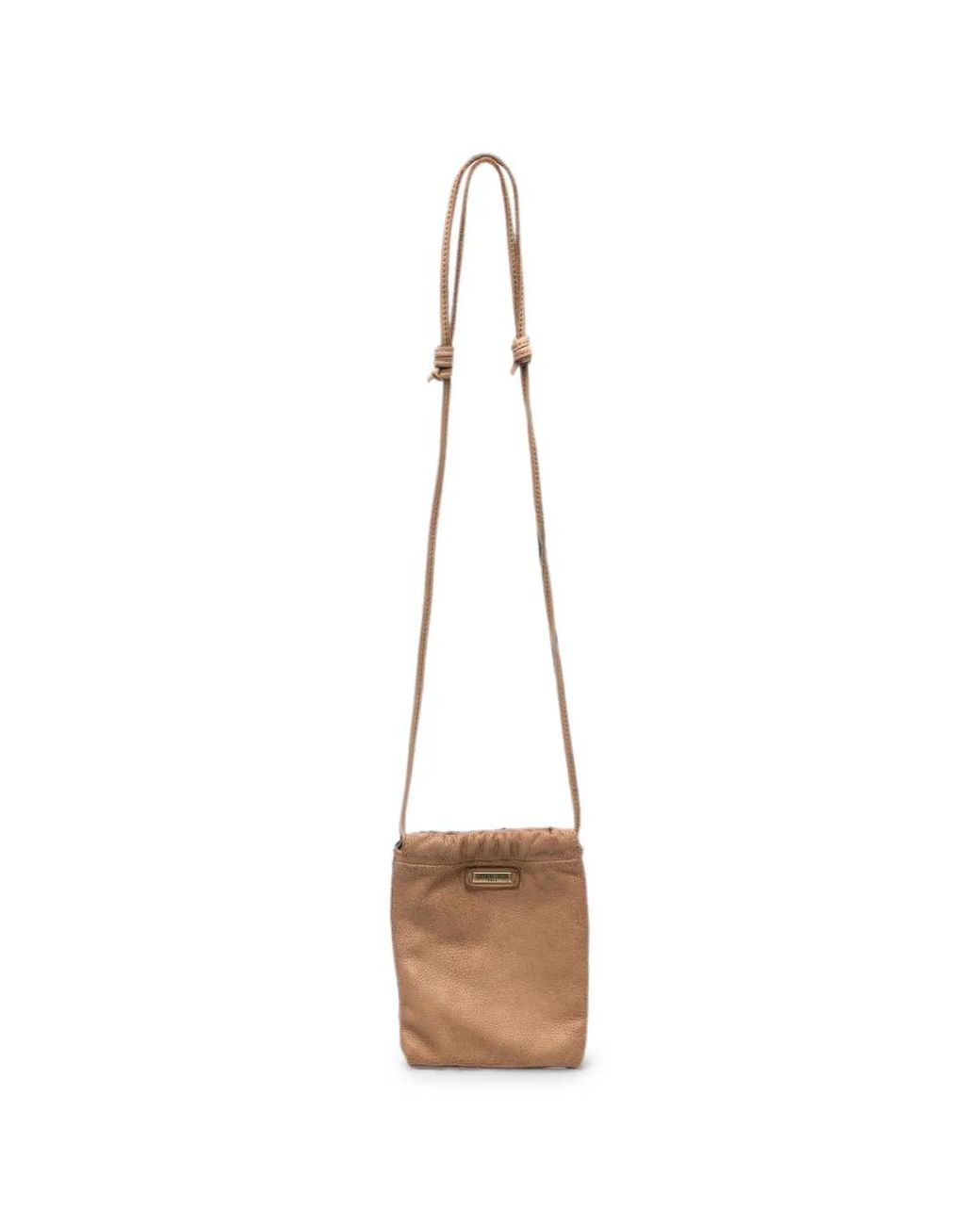 Caterina Lucchi White Eva Garment-Dyed Leather Cross Body Bag