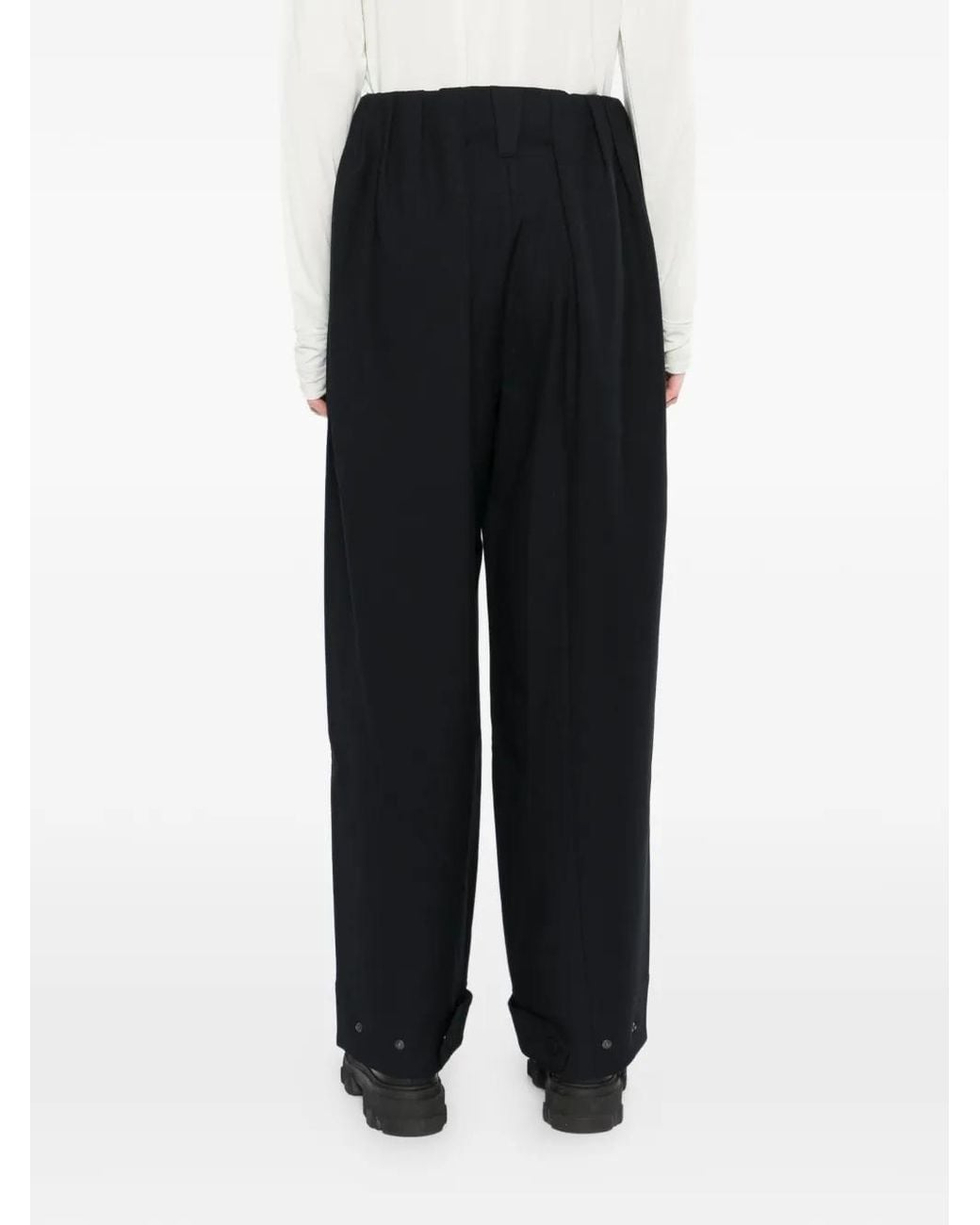 OPEN YY White Gathered Trousers