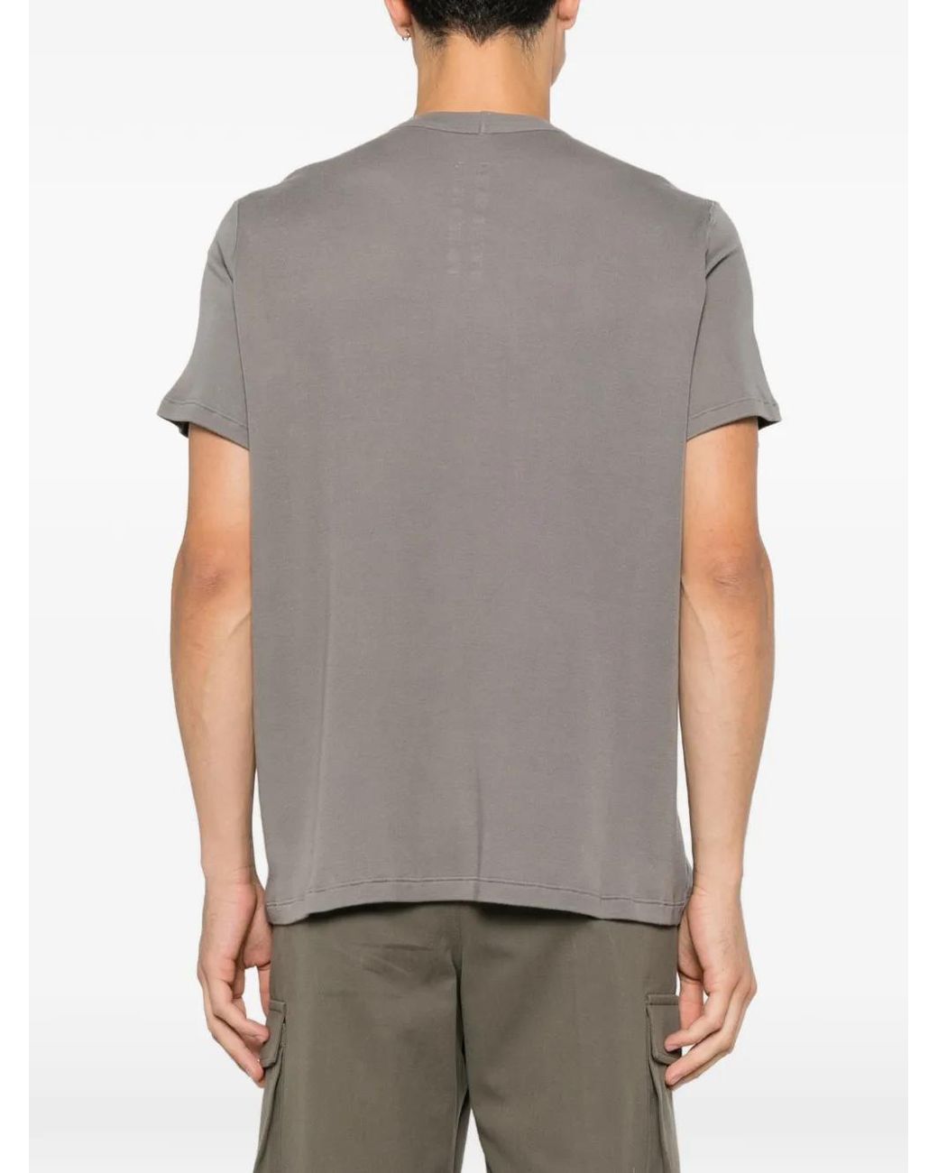 Rick Owens Gray T-Shirt À Col Rond for men