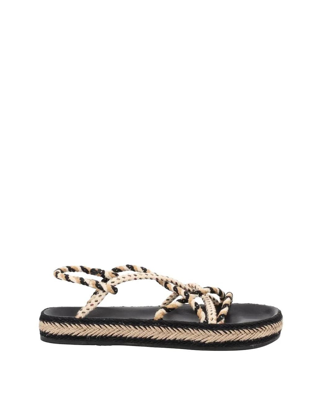 Isabel Marant White Braided Rope Sandals
