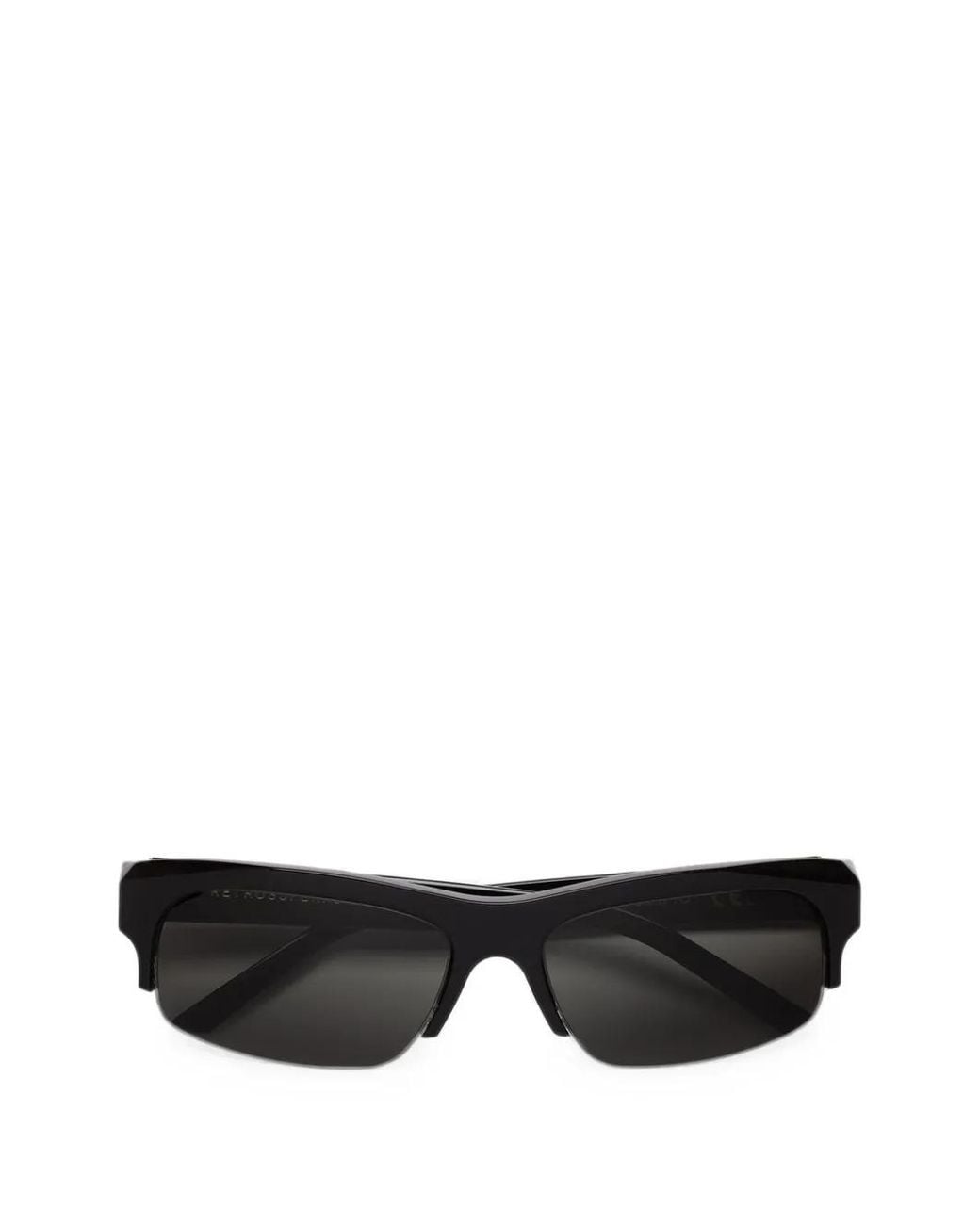 Retrosuperfuture Black Scatto Rectangle-Frame Sunglasses