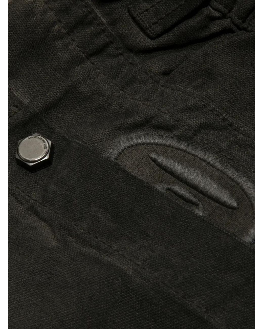Aape By A Bathing Ape Gray Logo-Appliqué Wide-Leg Trousers for men