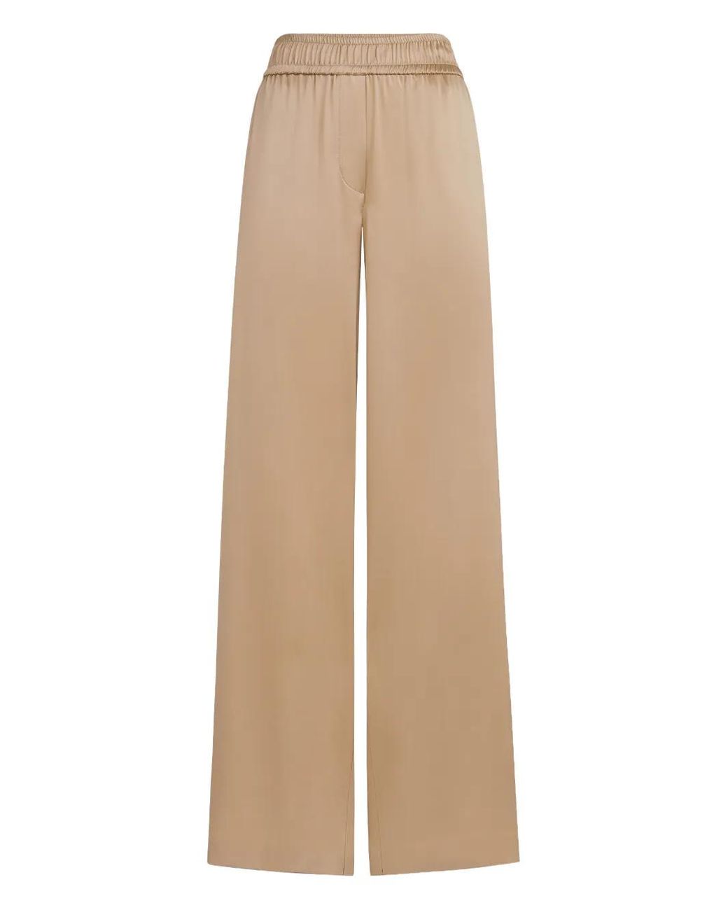 Brunello Cucinelli Natural Elasticated-Waistband Trousers
