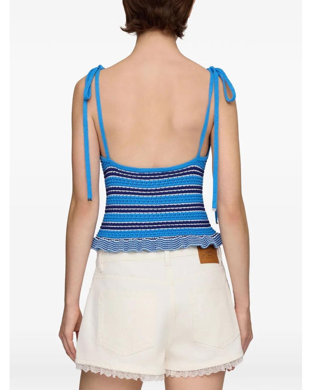 Ganni Blue Top