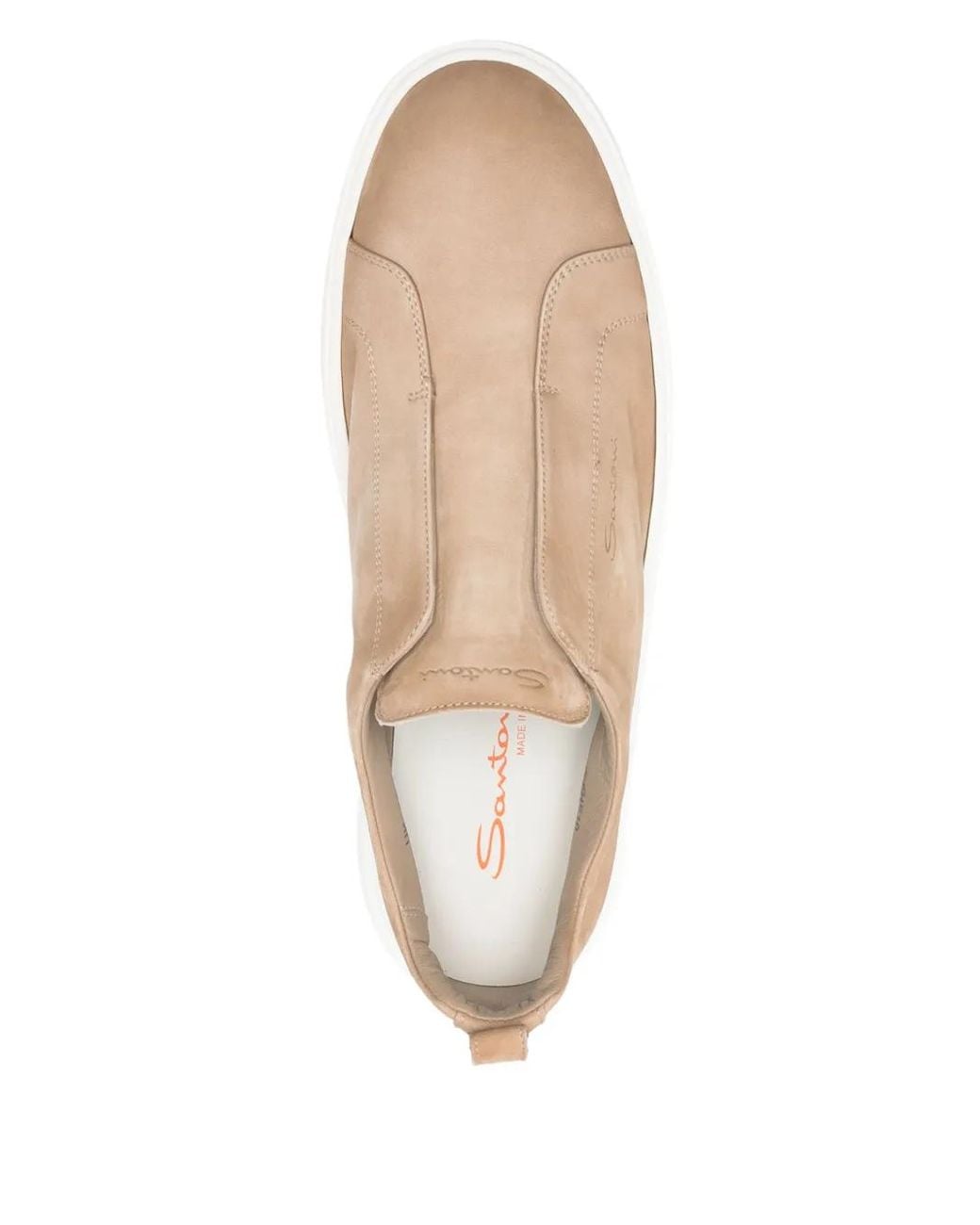 Santoni Natural Suede Loafers for men