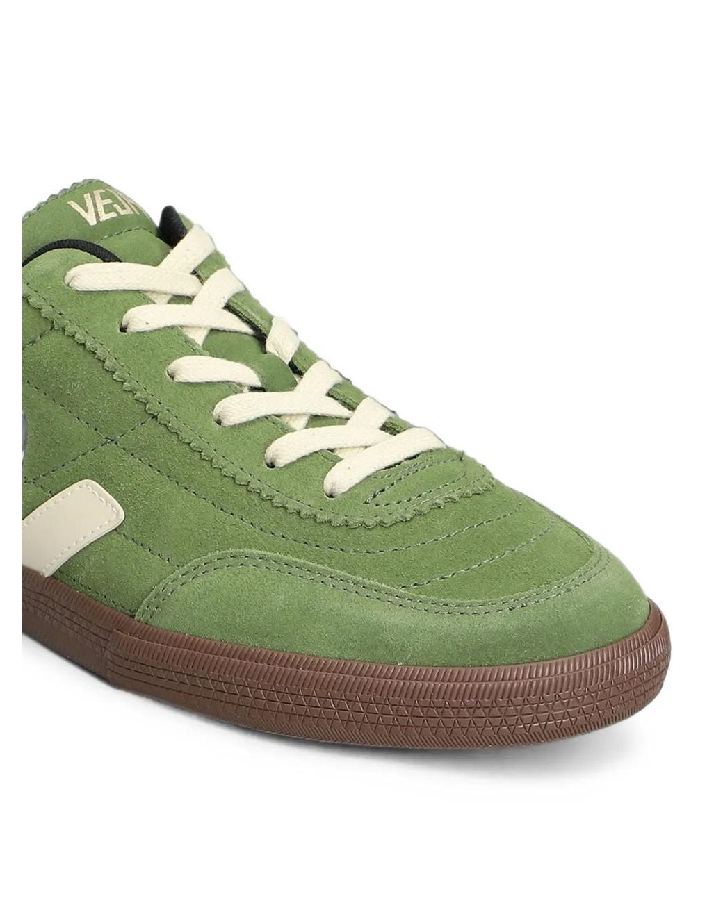 Veja Green Logo-Patch Sneakers for men
