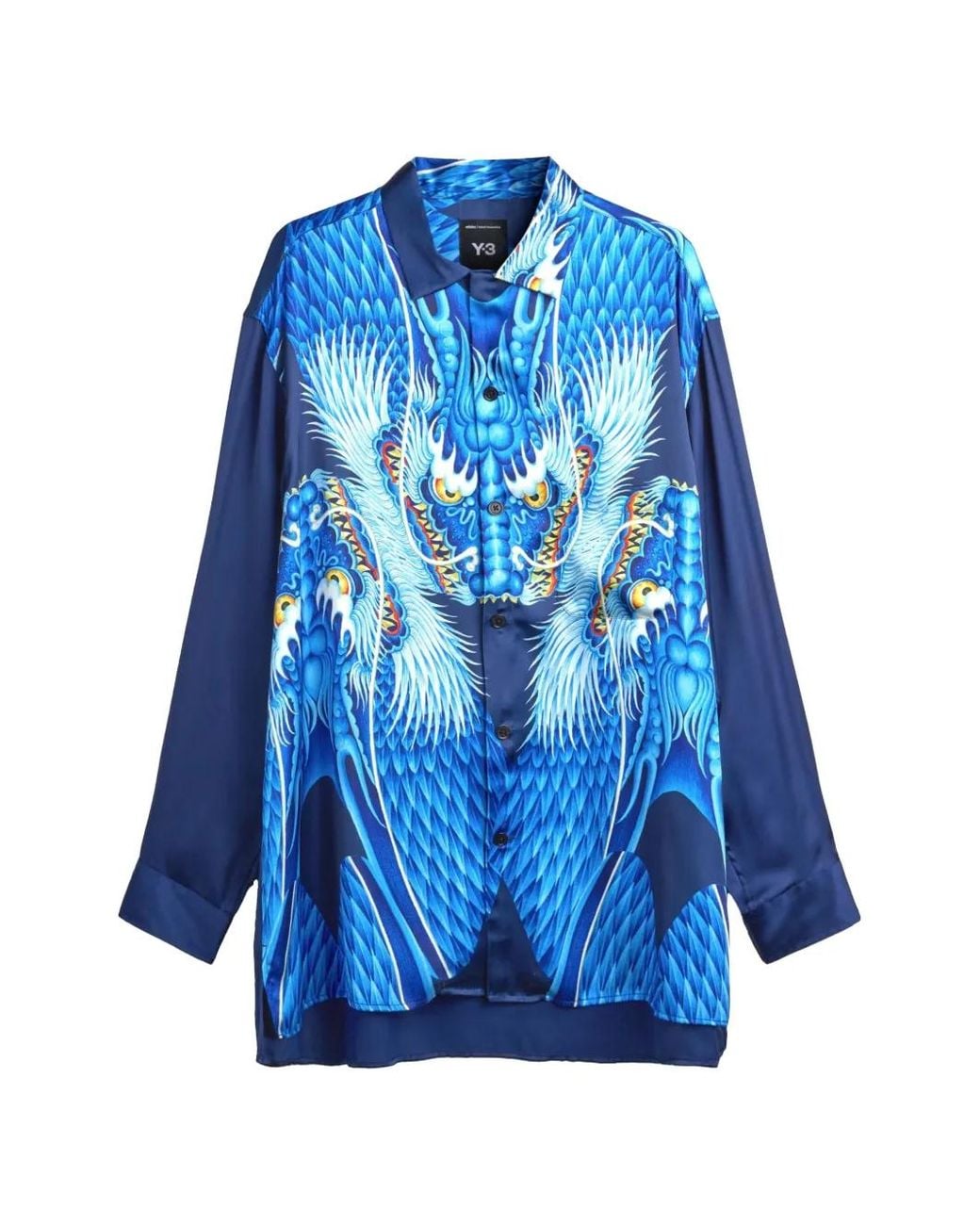 Camicia di Y-3 in Blue da Uomo