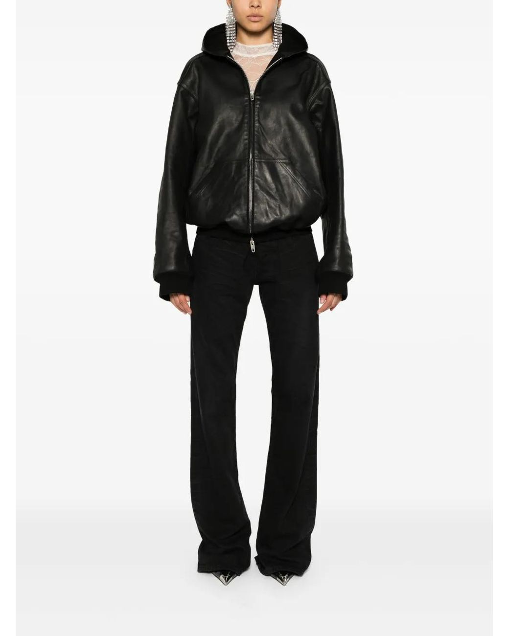 Balenciaga Black Logo-Patch Jeans