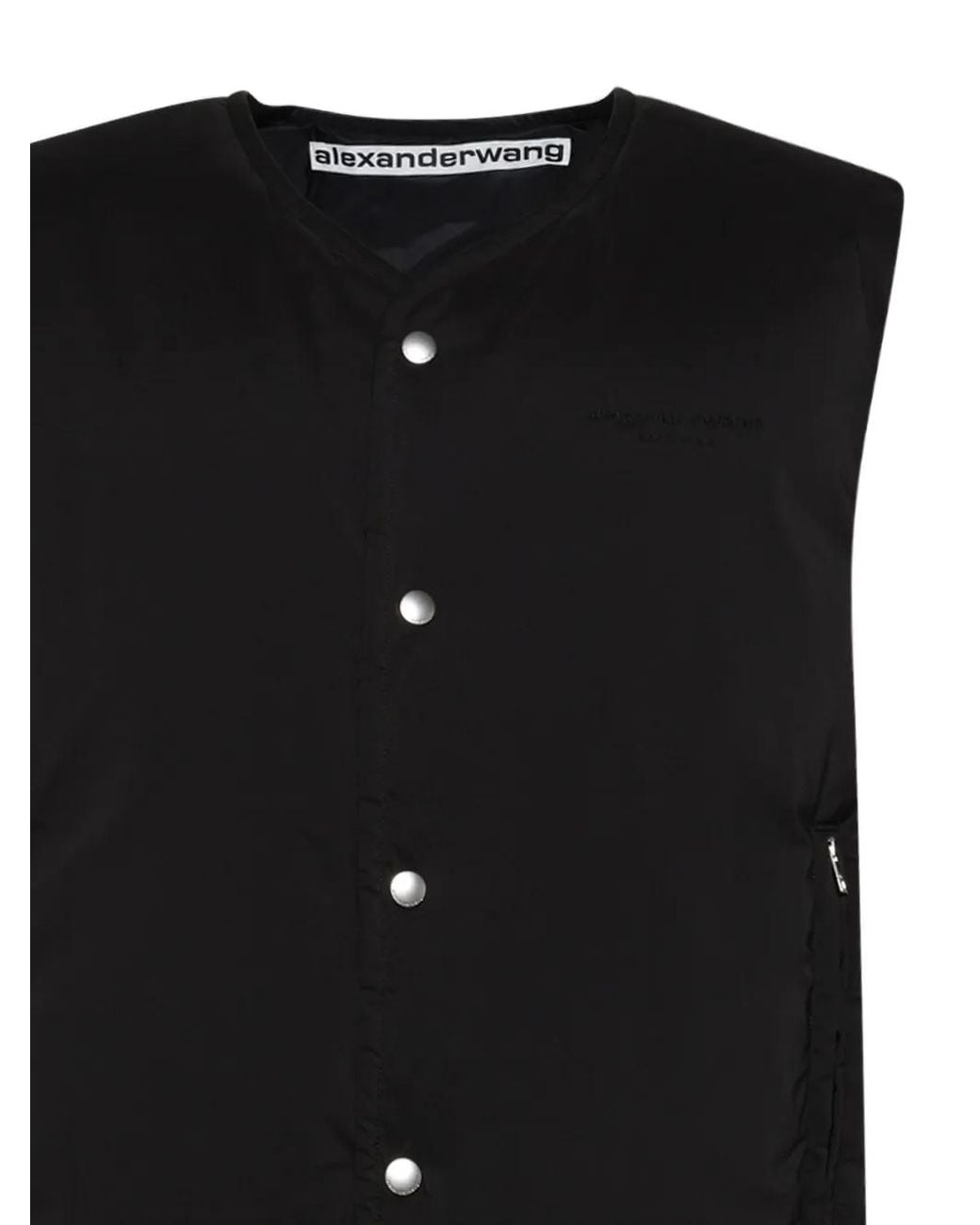 Alexander Wang Black Moto Puffer Vest for men