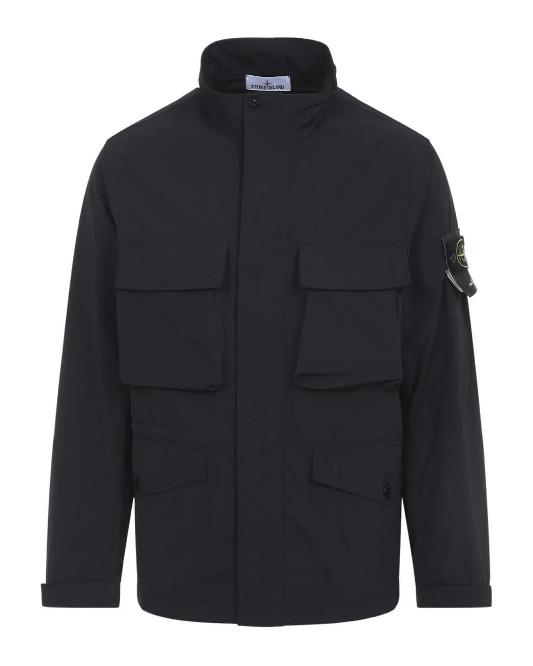 Stone Island Blue 4100034 Micro Twill Field Jacket for men
