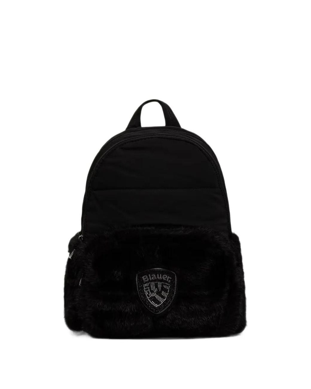 Blauer Black Logo-Patch Backpack