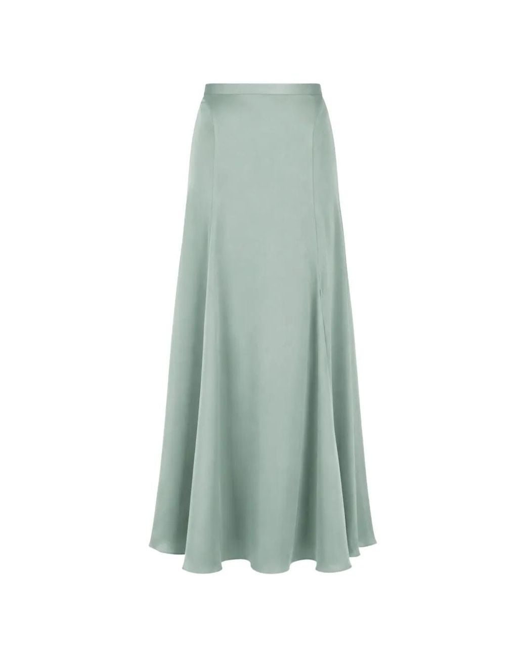 Temperley London Green Amerie Side-Slit Maxi Skirt