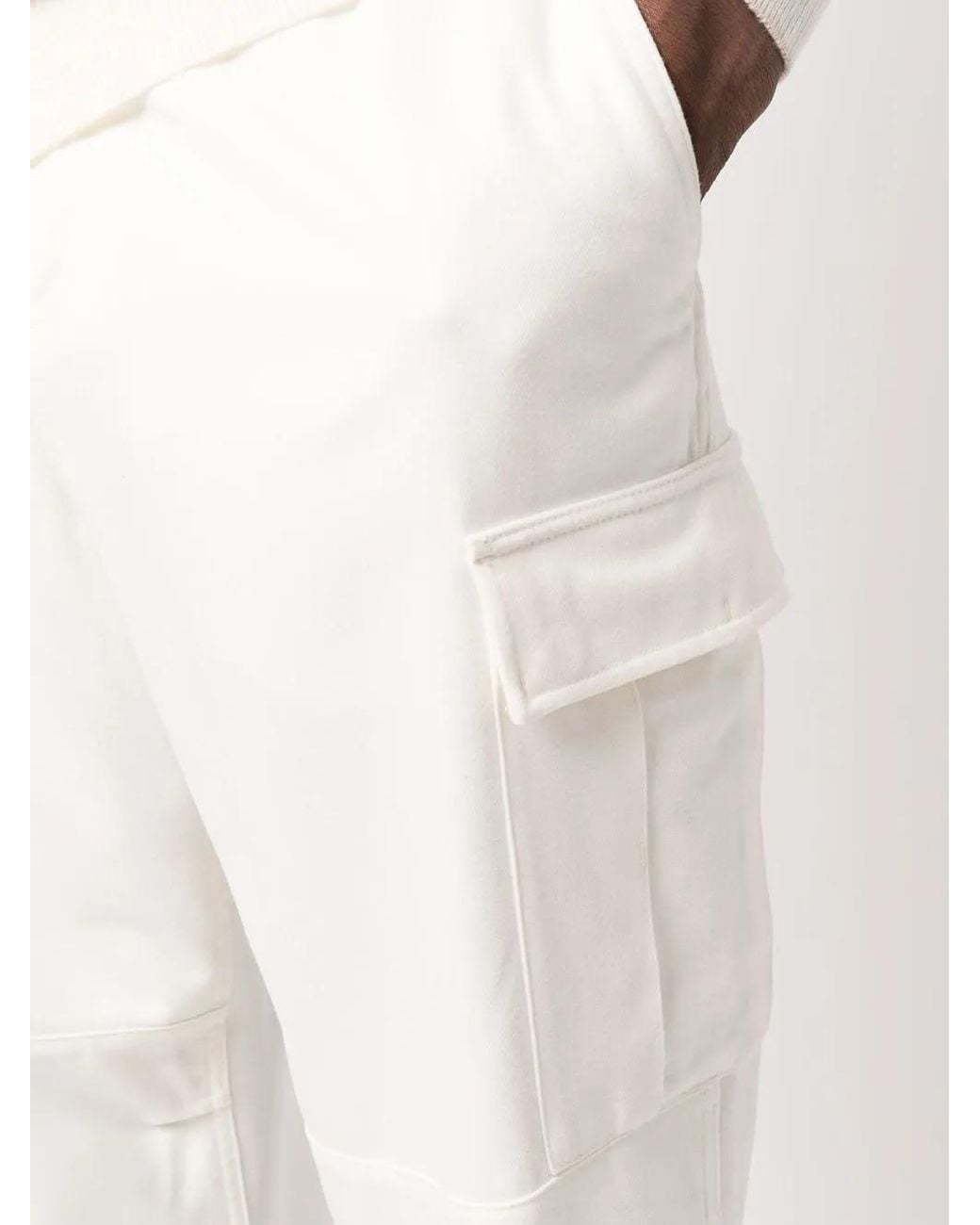 Brunello Cucinelli Cargo Broek in het White voor heren