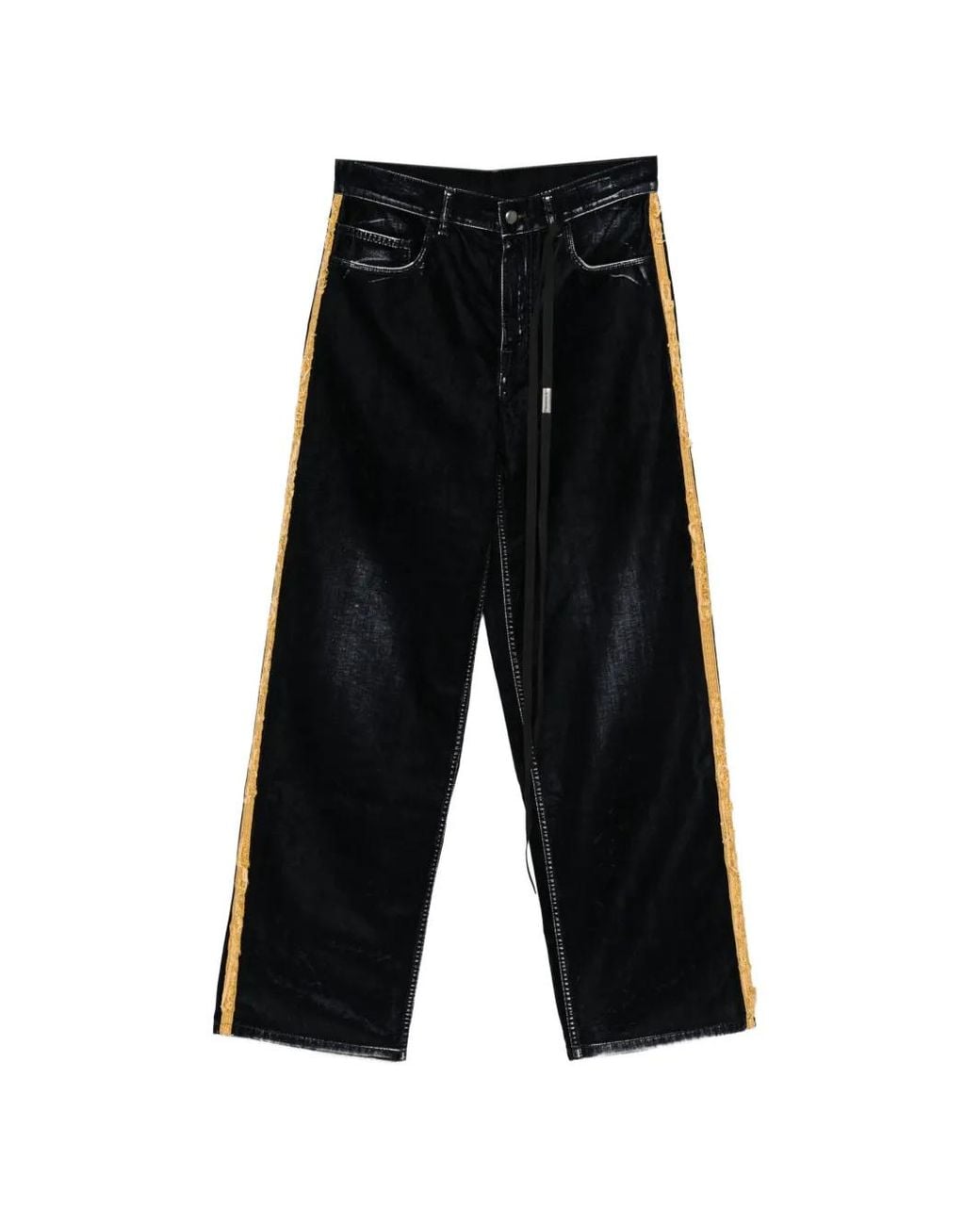 Ann Demeulemeester White Hanno Velvet Troussers for men