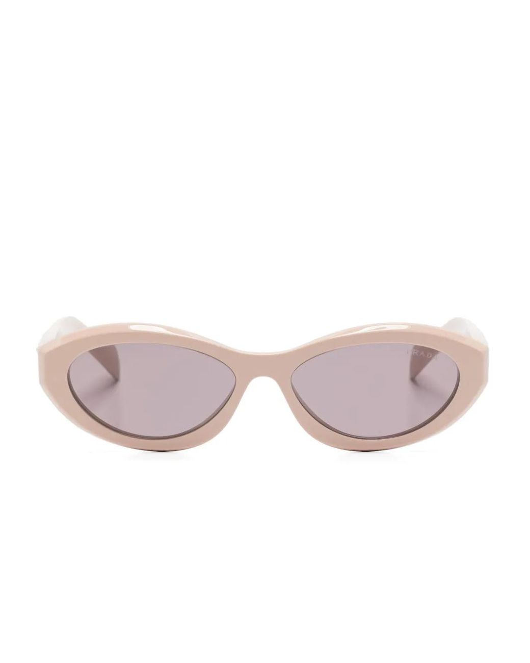 Prada Pink Oval-Frame Sunglasses