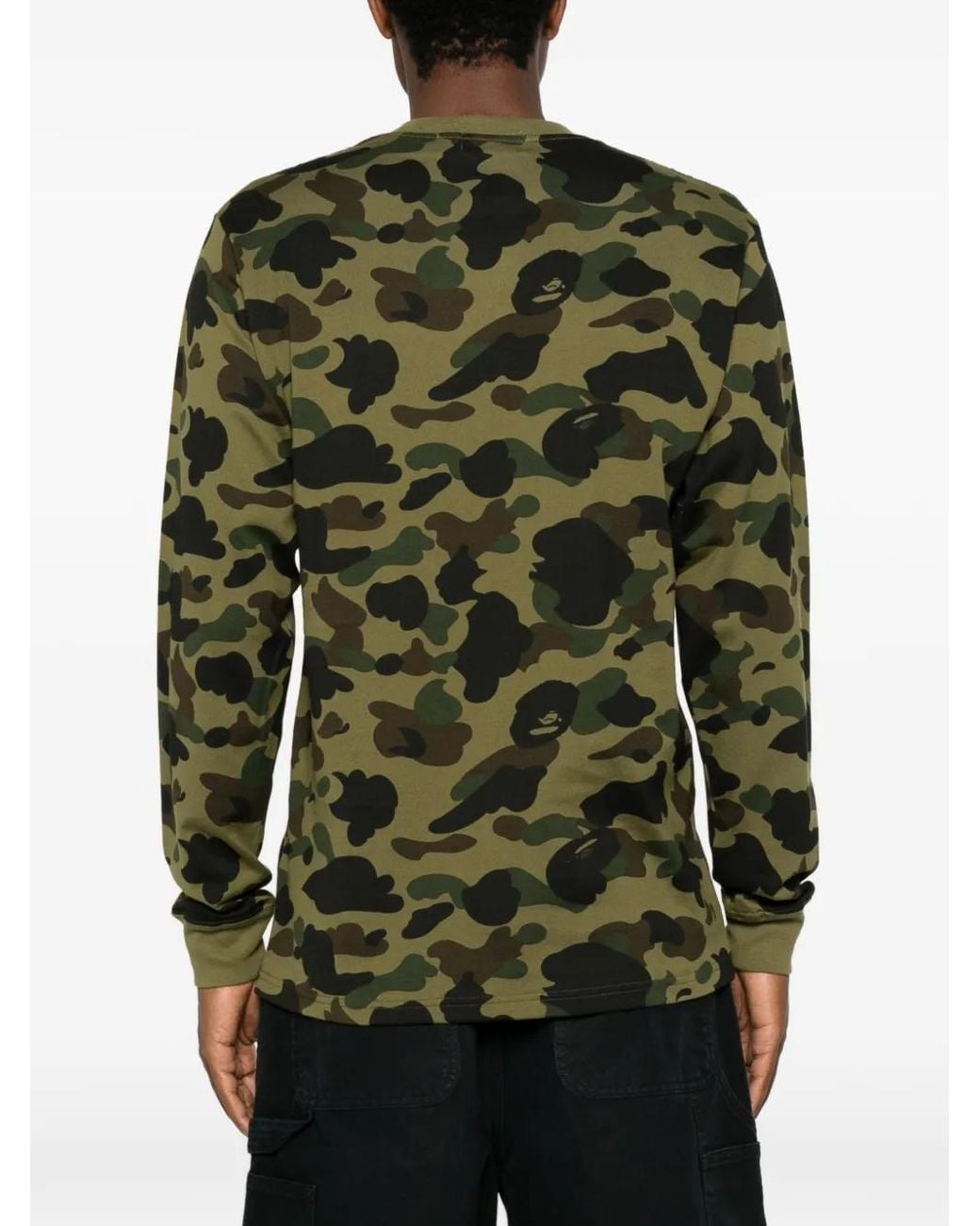 A Bathing Ape Green 1St Camo Ape Head T-Shirt for men