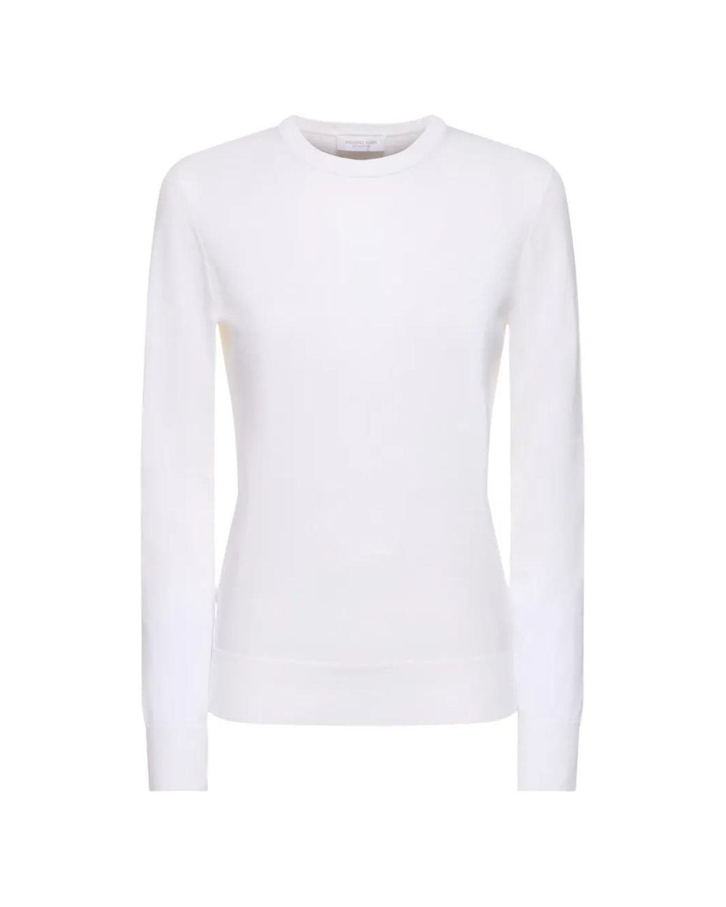 Michael Kors White T-Shirt À Manches Longues