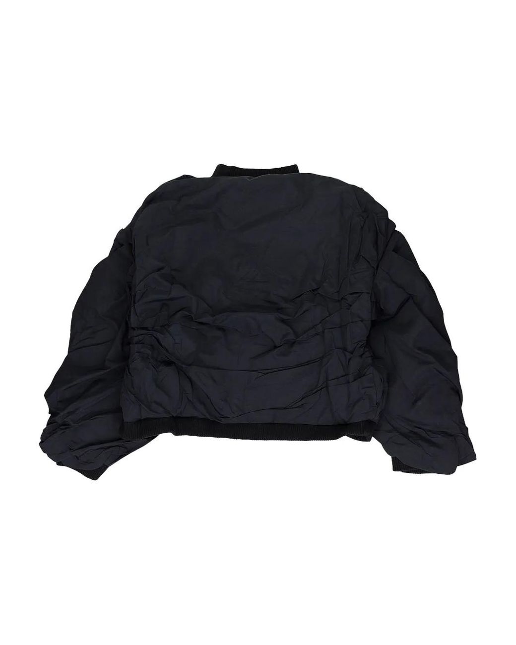 Who Decides War Blue Veste Bomber À Design Drapé for men