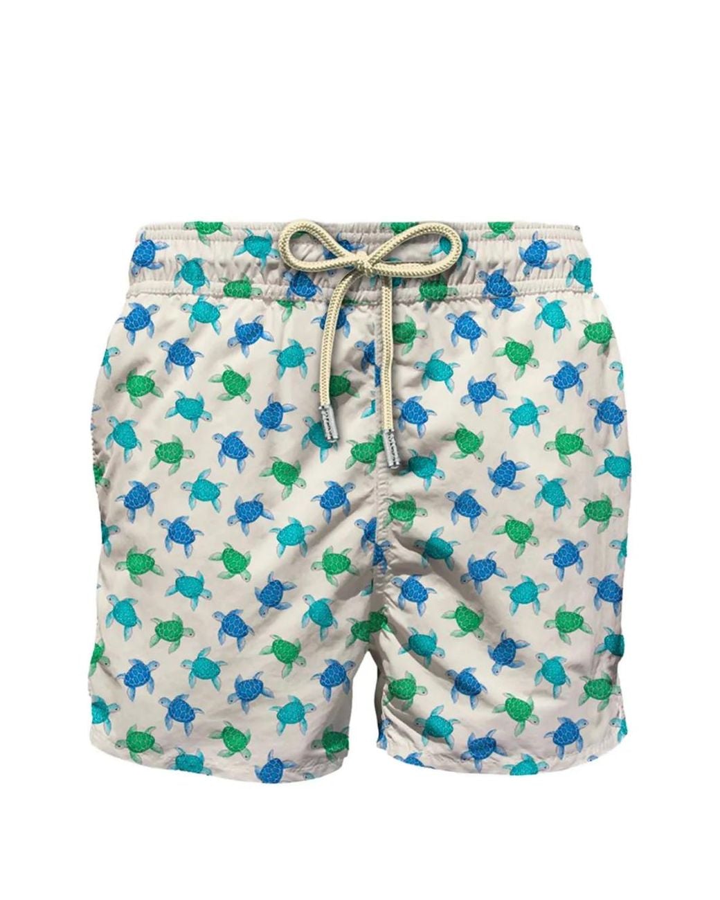 Mc2 Saint Barth Blue Turtle Print Swim Shorts for men
