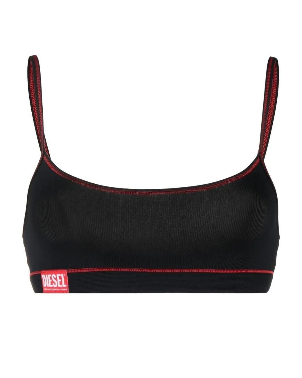 DIESEL Black Ufsb-Kikis-C Ribbed Bralette