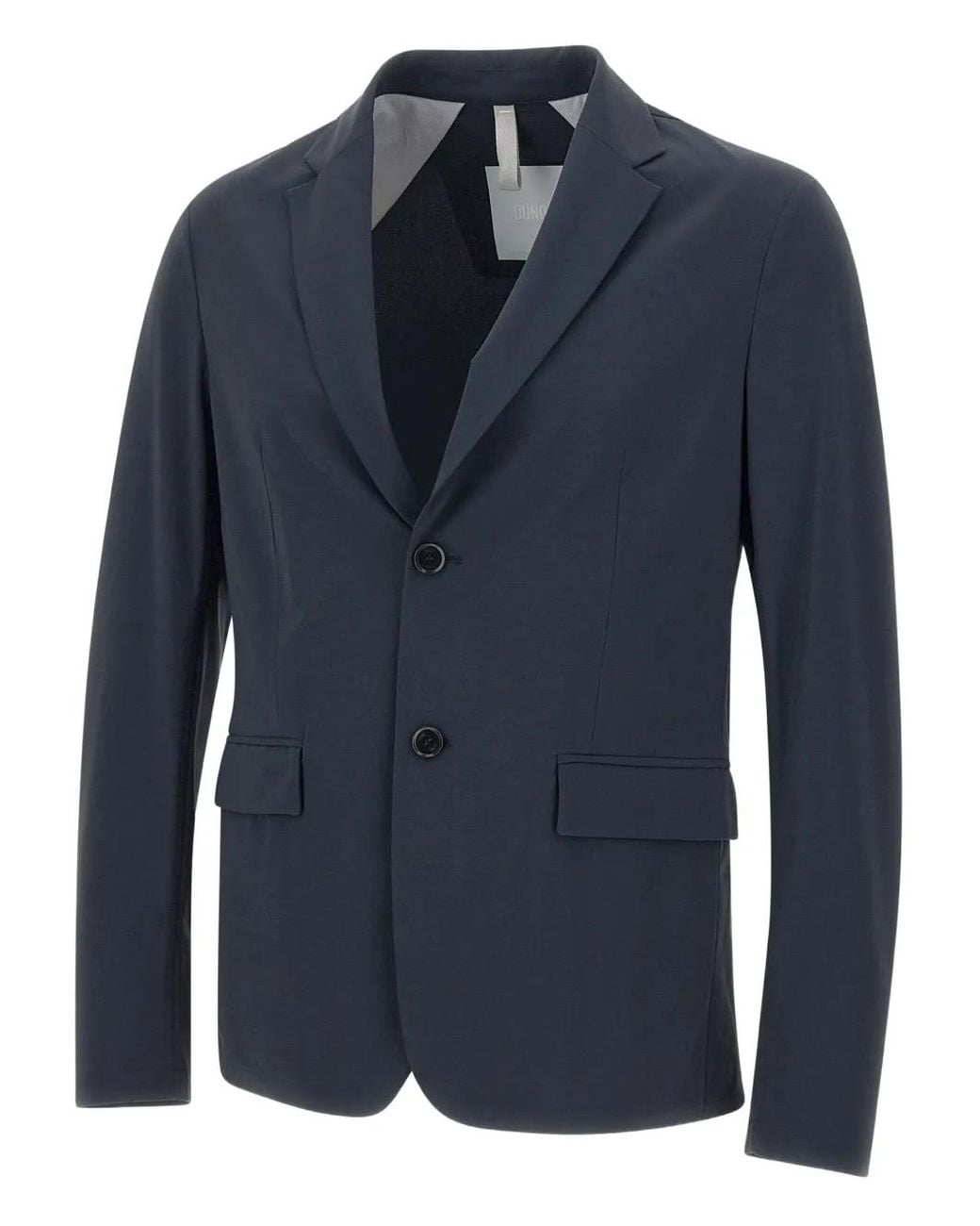 DUNO Blue Single-Breasted Blazer for men