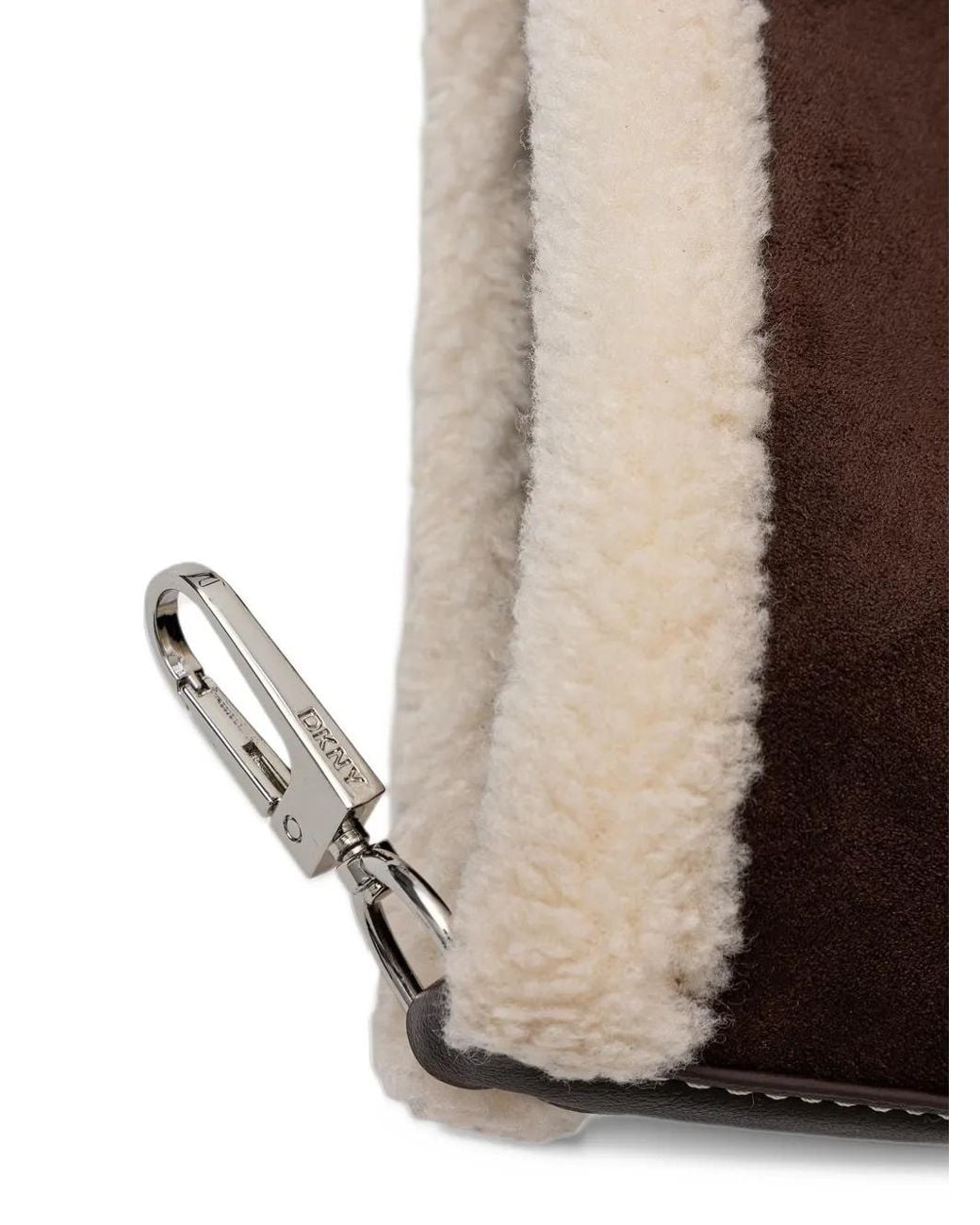 DKNY Brown Logo-Patch Tote Bag