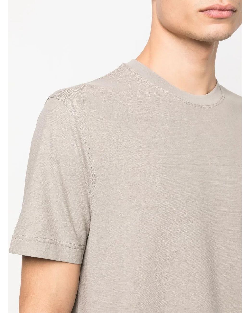 Zanone White Short-Sleeved Cotton T-Shirt for men
