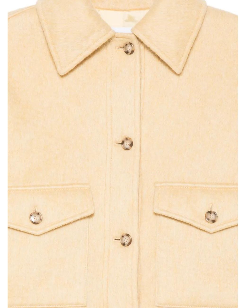 Manuel Ritz Natural Flap-Pocket Buttoned Jacket