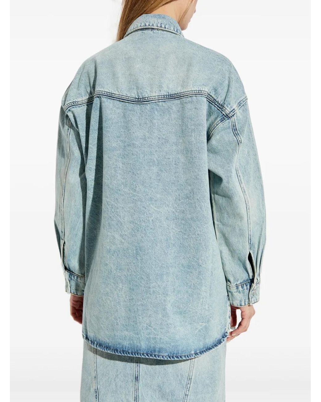 Gestuz Blue Gzasher Denim Shirt
