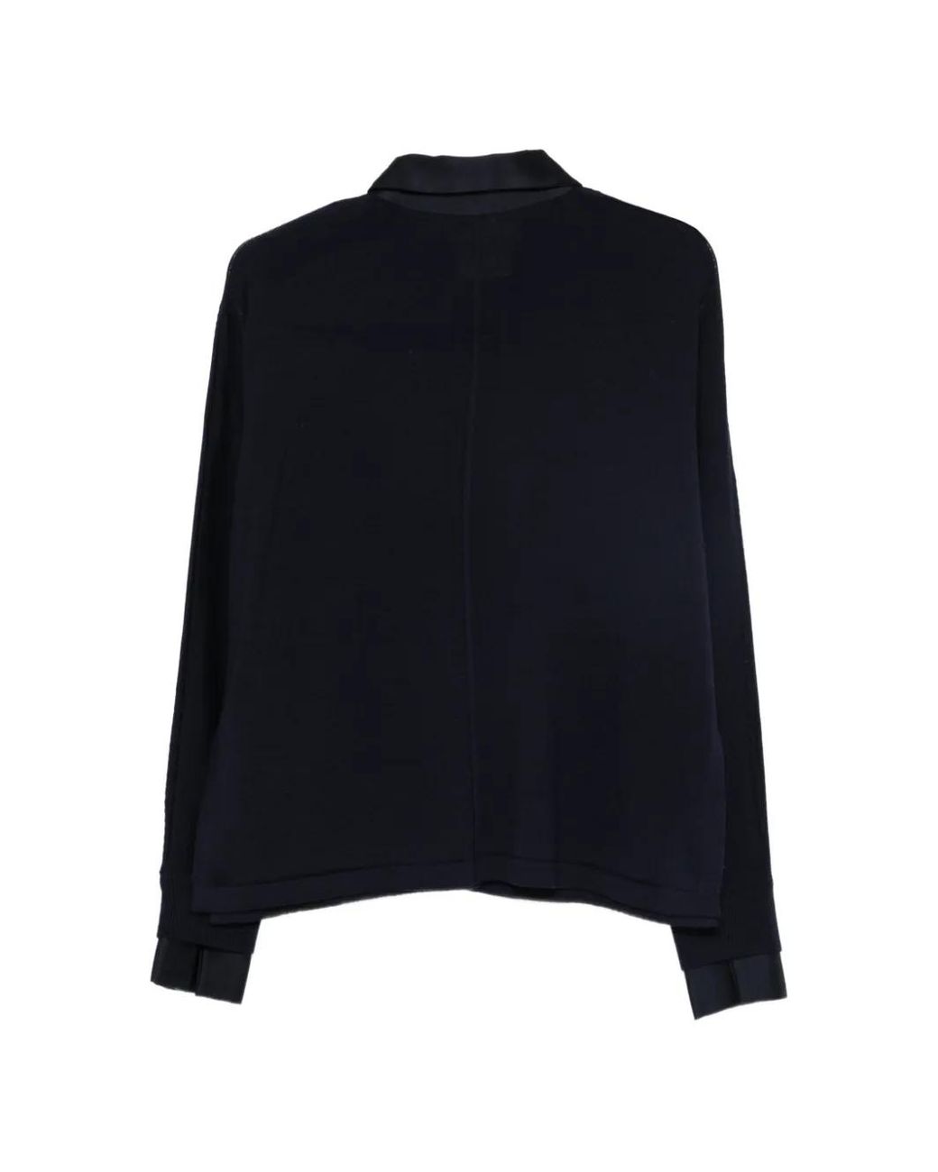 Semicouture Blue Cardigan Laetitia À Poche Plaquée