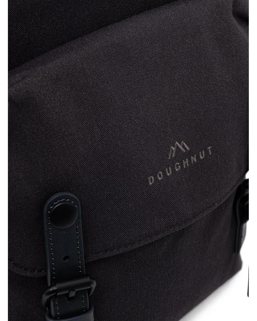 Doughnut Black Large Macaroon Meditative Darks Series Buckle-Fastening Backpack