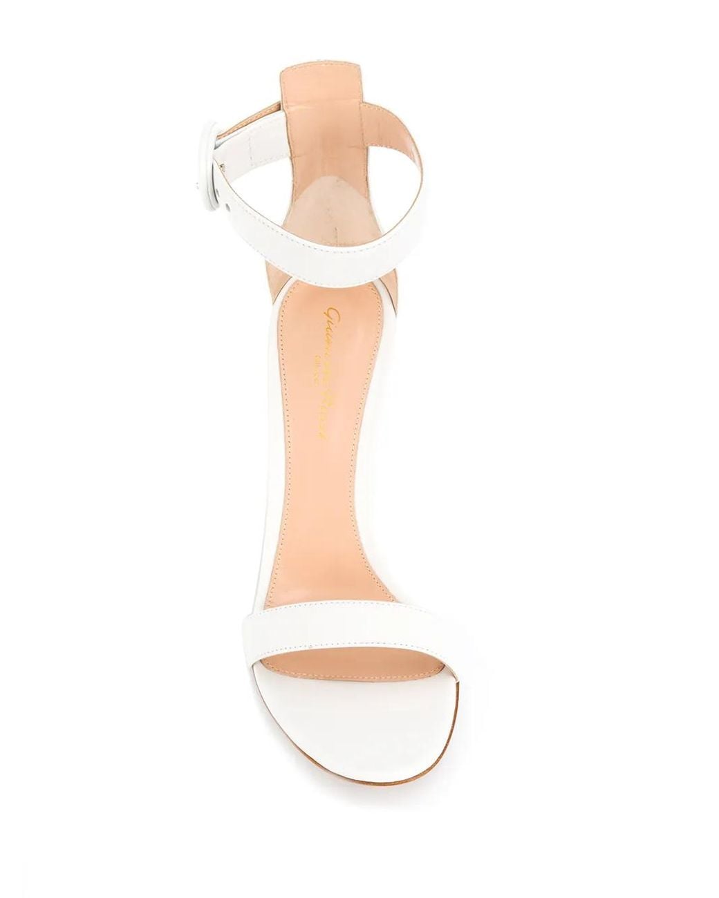 Gianvito Rossi White Portofino 85Mm Leather Sandals