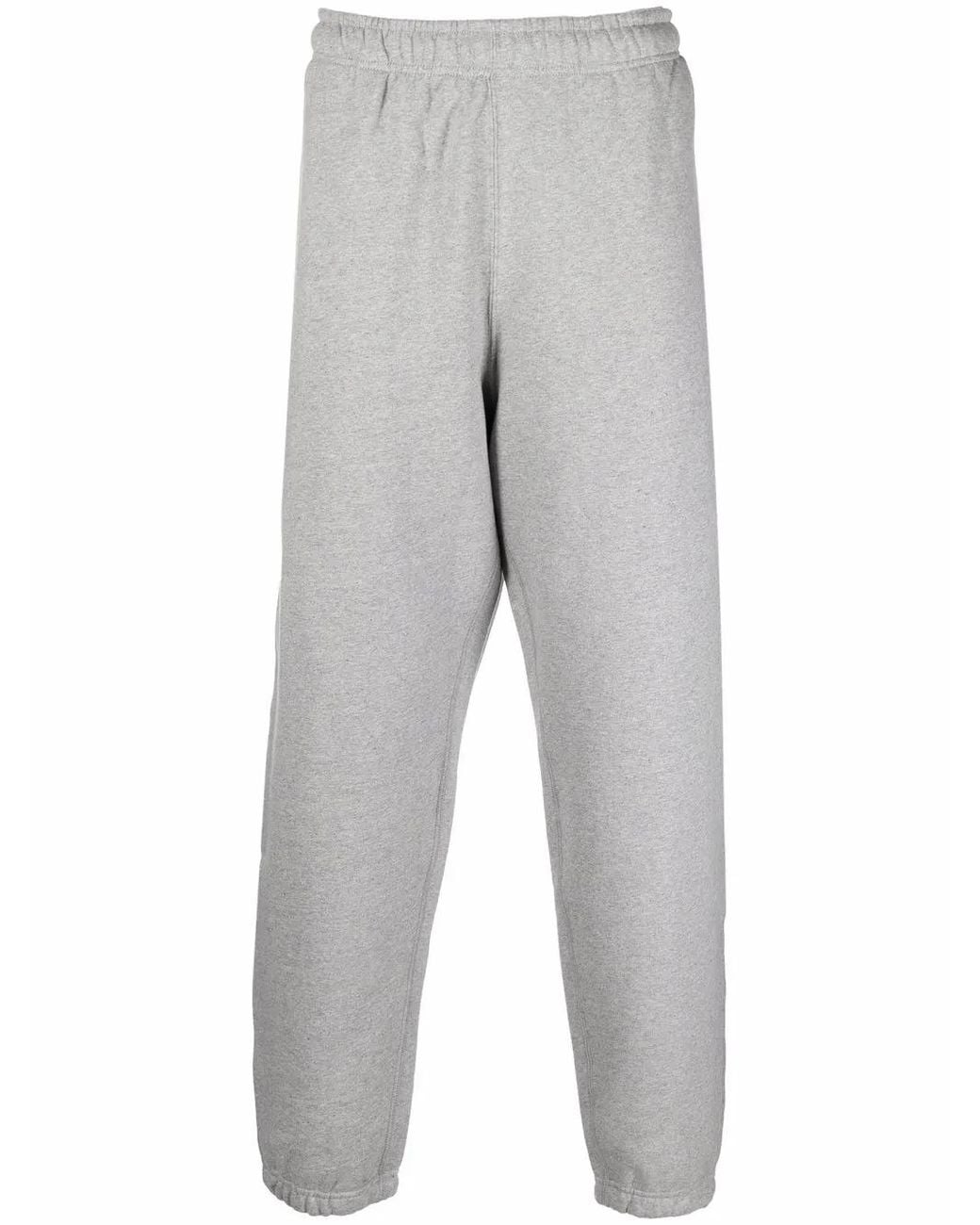 Nike Gray Swoosh Logo Track Pants for men