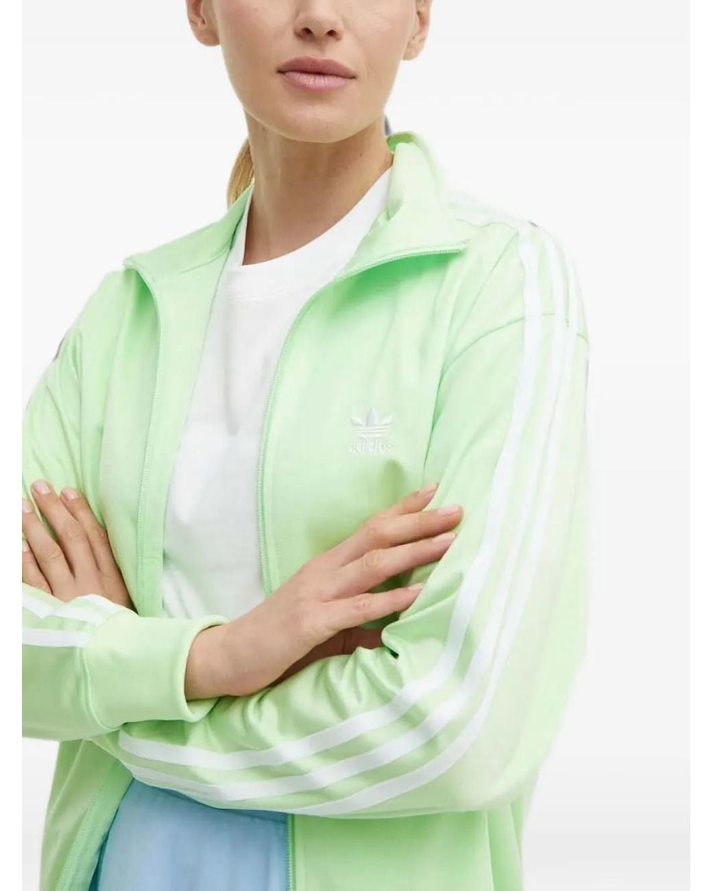 Adidas Green Adicolor Classics Loose Firebird Track Top