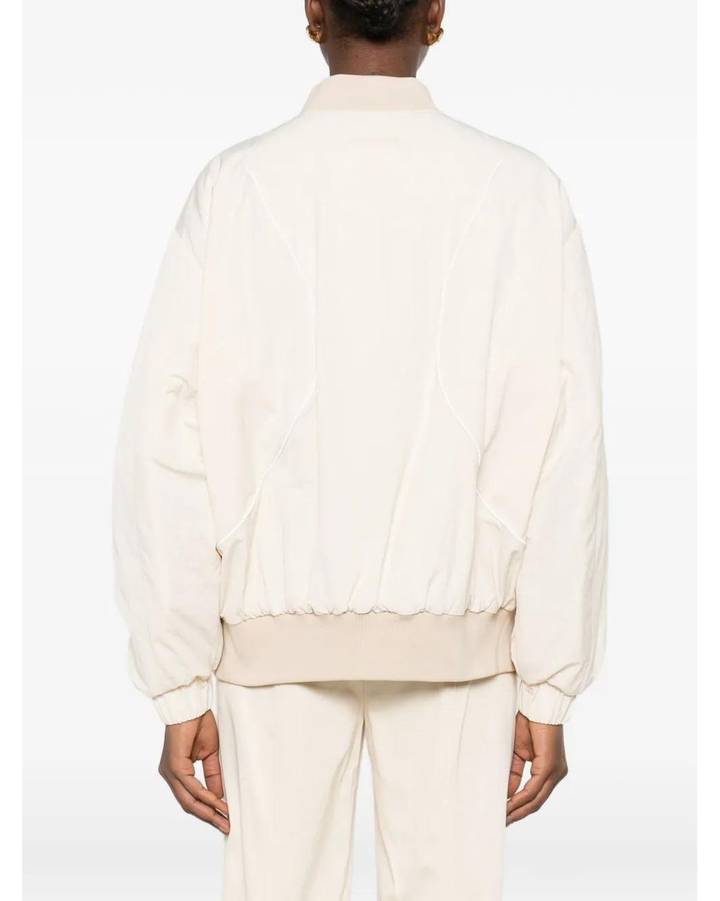 Patrizia Pepe Natural Panelled Bomber Jacket