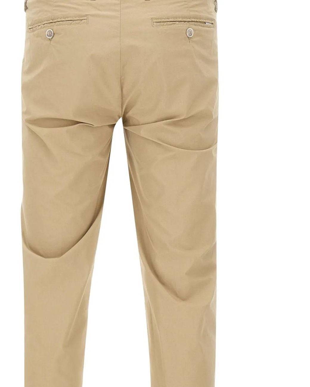 Re-hash Stretch Broek Met Cuffs in het Natural voor heren