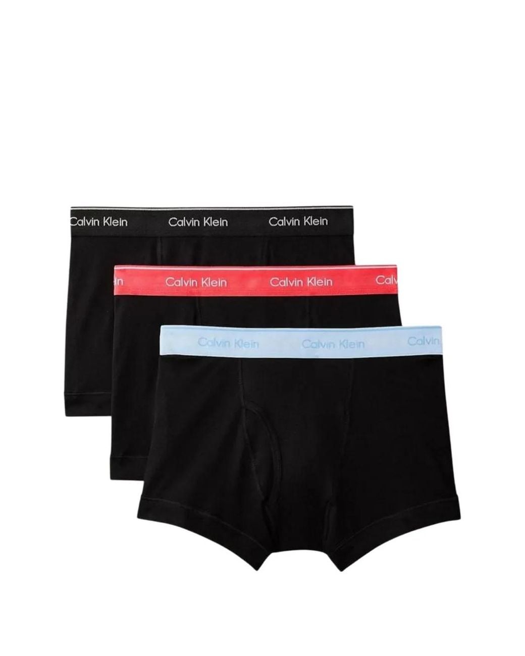 Calvin Klein Black Logo-Waistband 3-Pack Boxers for men